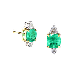 Brinco Cushion Emerald Trillion